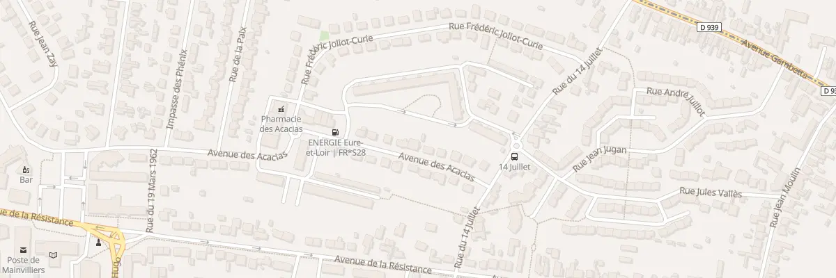 Plan du 12 Av des Acacias à Mainvilliers