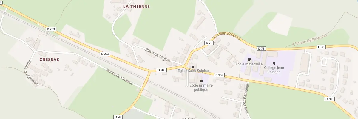 Plan du 4 Pl de l’Eglise à Saint-Sulpice-Laurière