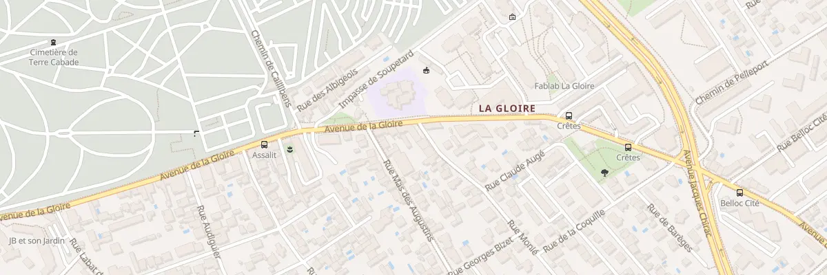 Plan du 124 Av de la Gloire à Toulouse