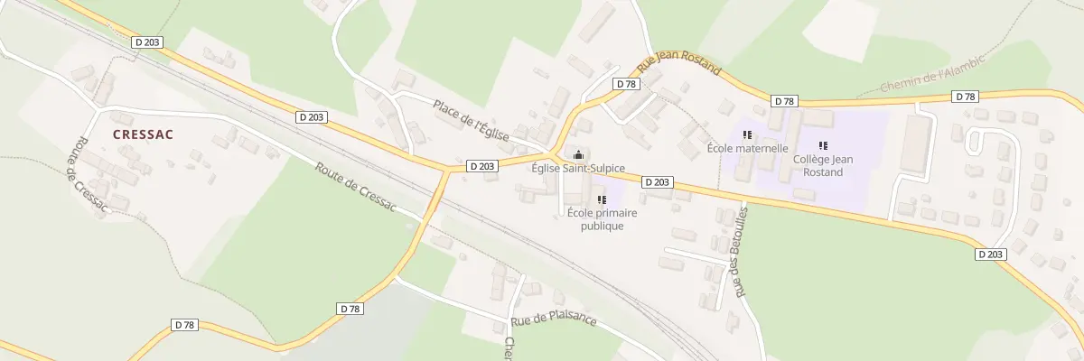 Plan du 2 Imp du Bourg à Saint-Sulpice-Laurière