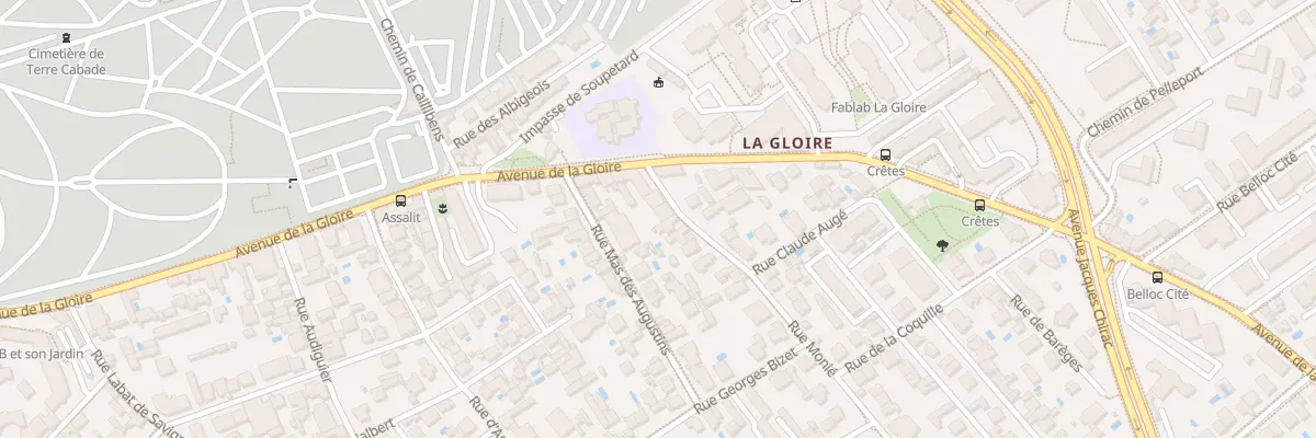 Plan du 69 Rue Monie à Toulouse