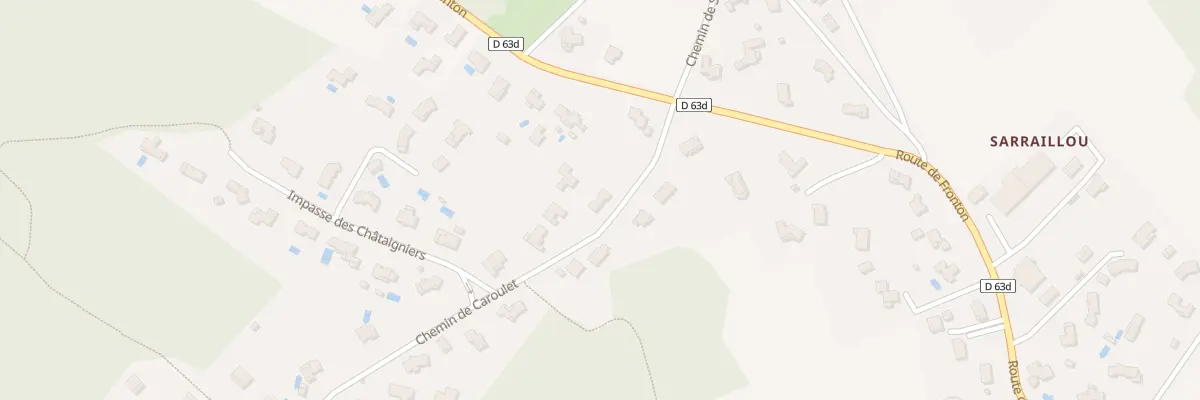 Plan du 423 Che de Caroulet à Vacquiers
