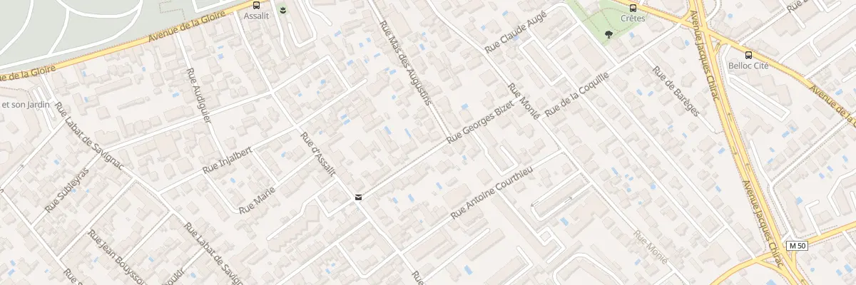 Plan du 15 Rue Georges Bizet à Toulouse
