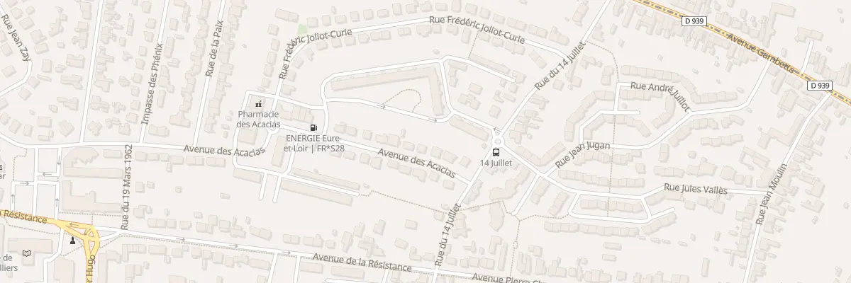 Plan du 8 Av des Acacias à Mainvilliers