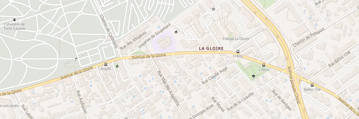 Plan du 76 Rue Monie à Toulouse