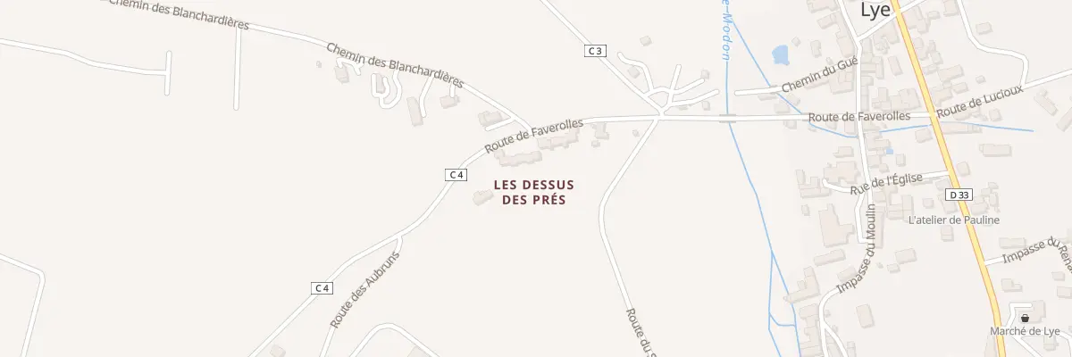 Plan du 379 Rte de Faverolles à Lye