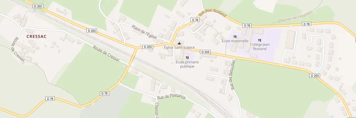 Plan du 1 Imp du Bourg à Saint-Sulpice-Laurière