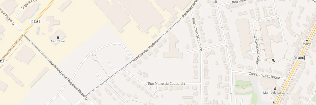 Plan du 9 Rue Maurice Viollette à Luisant