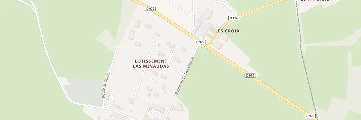 Plan du 1 Lot Las Minaudas à La Geneytouse