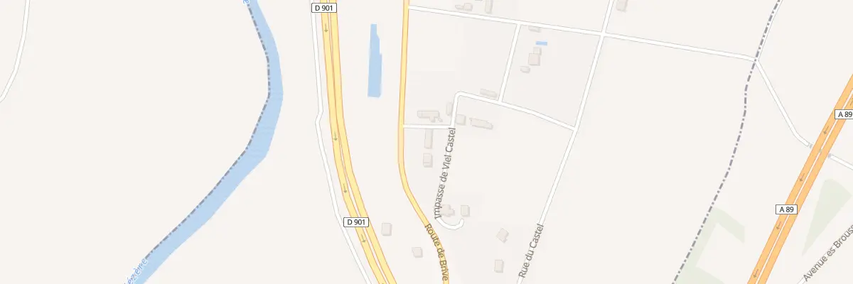 Plan du 1B Imp du Viel Castel à Saint-Viance