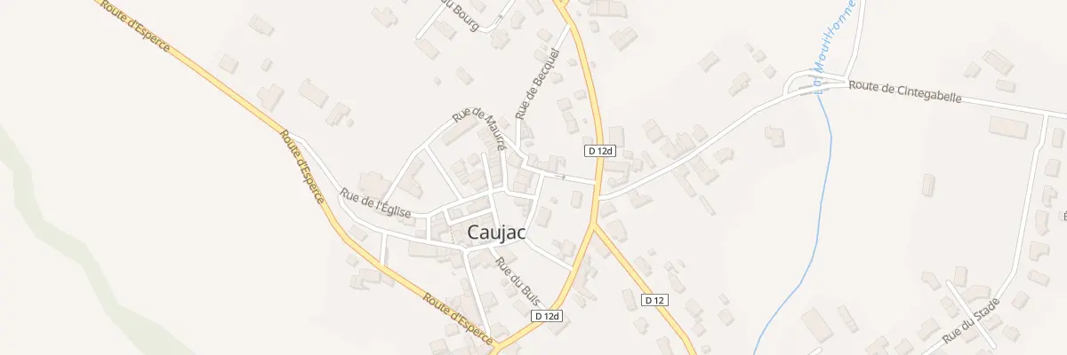 Plan du 7 Pl de la Mairie à Caujac