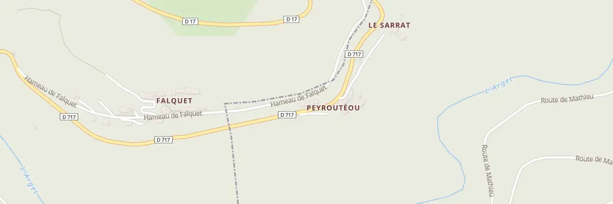 Plan du 66 Peyrouteou à Burret