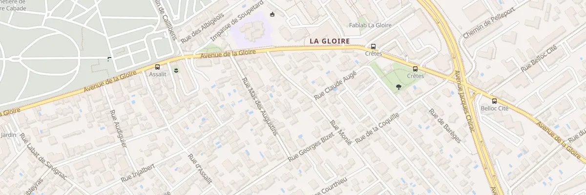Plan du 57 Rue Monie à Toulouse