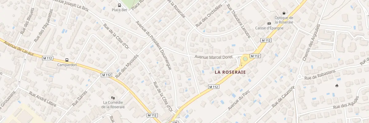 Plan du 13 Av Marcel Doret à Toulouse