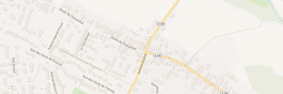 Plan du 78 Rte de Chavannes à Lèves
