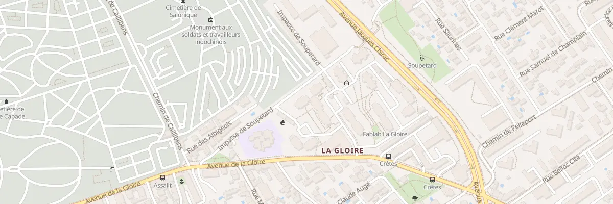 Plan du 3 Rue du Général Baurot à Toulouse