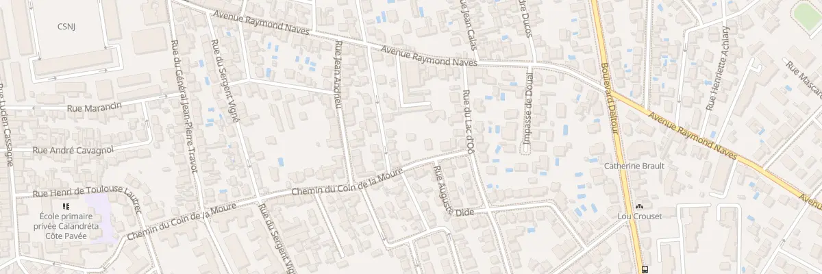 Plan du 53 Che du Coin de la Moure à Toulouse