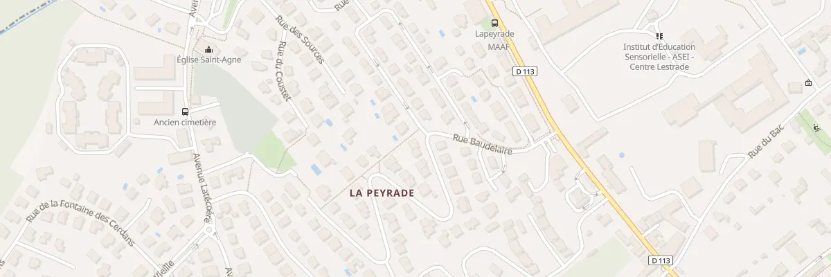 Plan du 12 Rue Baudelaire à Ramonville-Saint-Agne