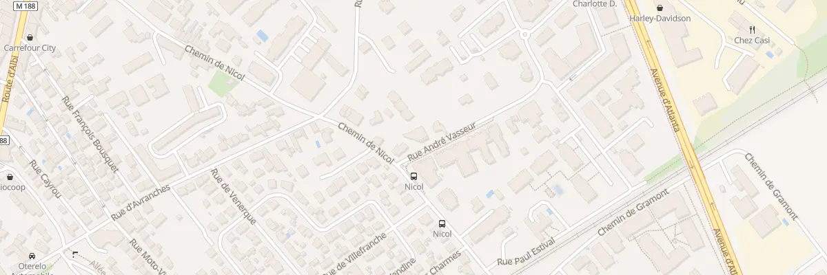 Plan du 3 Rue André Vasseur à Toulouse