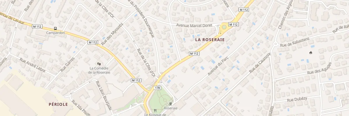 Plan du 1 Rue des Orchidées à Toulouse