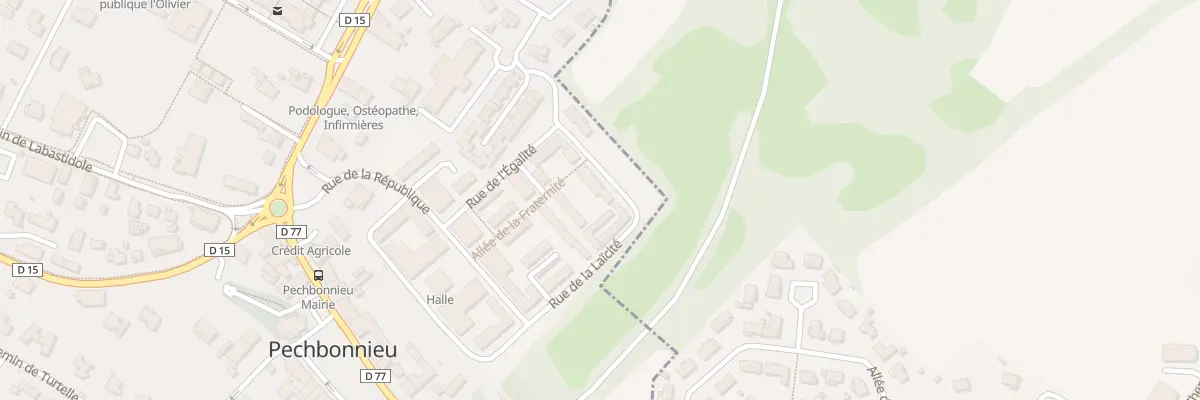 Plan du 16 Rue Richard Dejean à Pechbonnieu