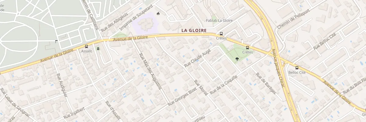 Plan du 62 Rue Monie à Toulouse
