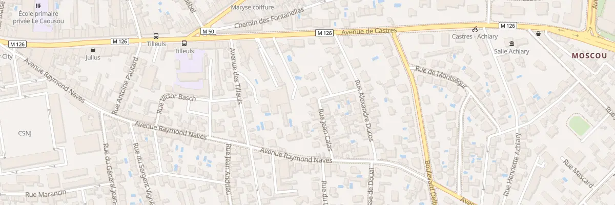Plan du 15 Rue Jean Calas à Toulouse