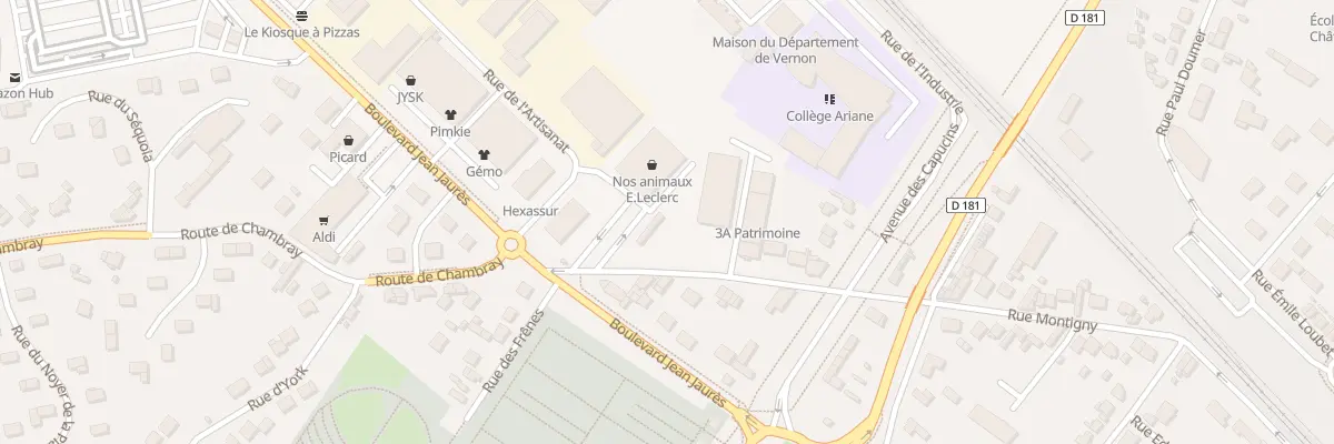 Plan du 6B Rte de Chambray à Vernon