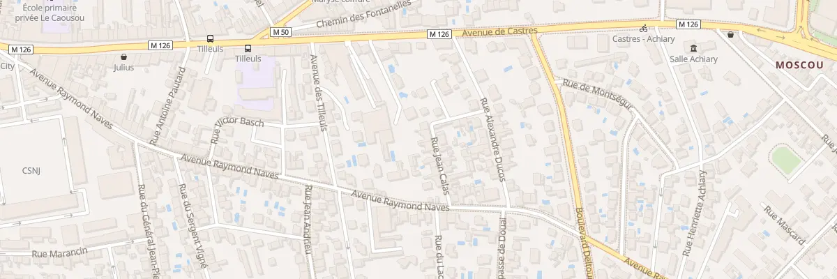 Plan du 11 Rue Jean Calas à Toulouse