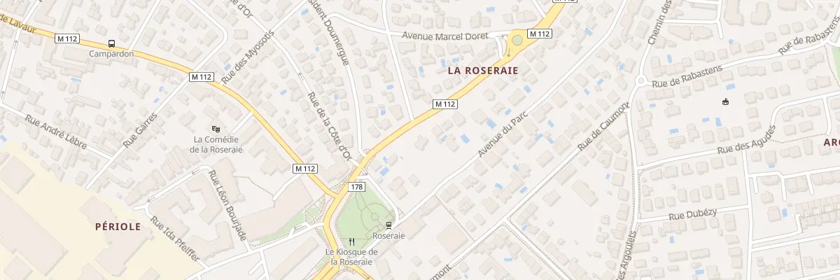Plan du 3 Av du Parc à Toulouse