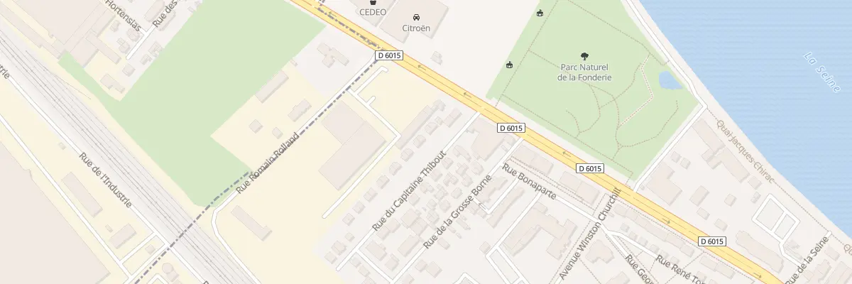Plan du 10 Rue du Capitaine Thibout à Vernon