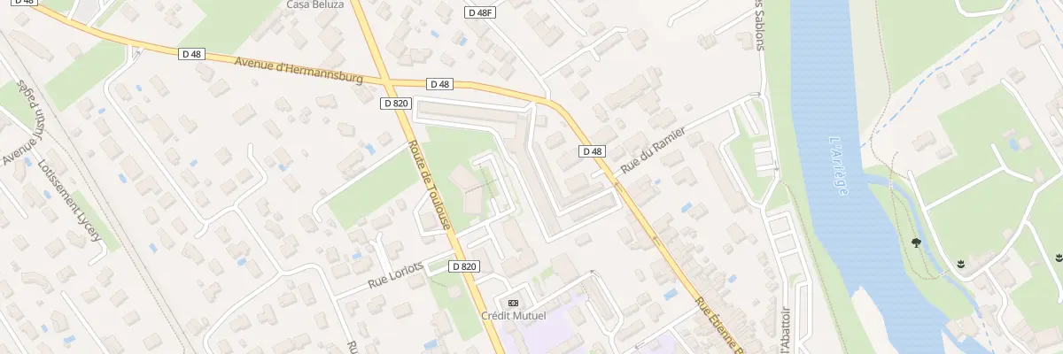 Plan du 1 Rte de Miremont à Auterive