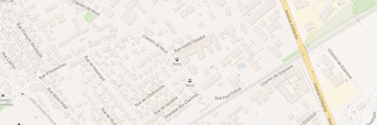 Plan du 2 Rue André Vasseur à Toulouse