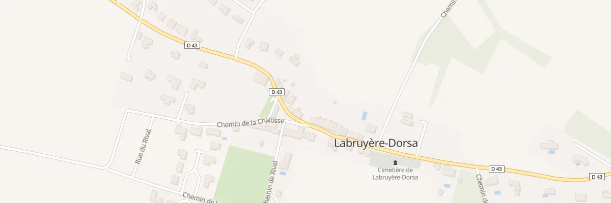 Plan du 7 Rte du Lauragais à Labruyère-Dorsa