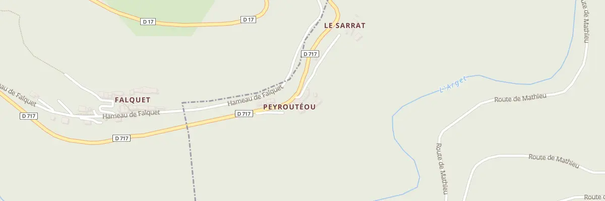 Plan du 23 Peyrouteou à Burret