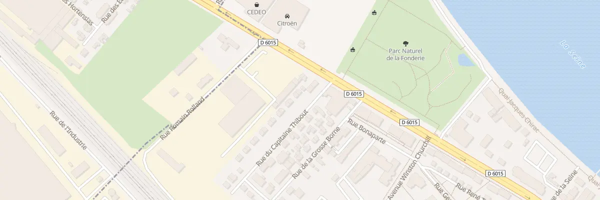 Plan du 8 Rue du Capitaine Thibout à Vernon