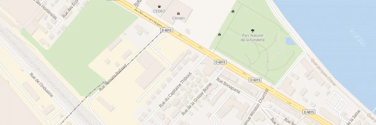 Plan du 6 Rue du Capitaine Thibout à Vernon