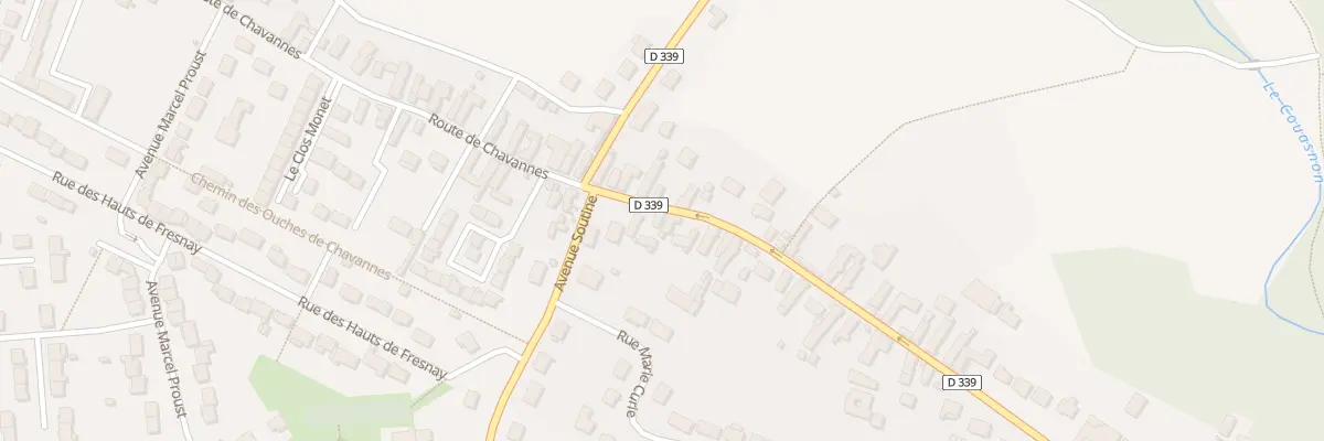 Plan du 53 Rte de Chavannes à Lèves