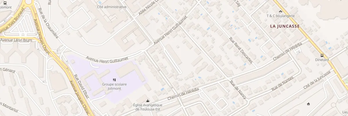 Plan du 28 Av Henri Guillaumet à Toulouse