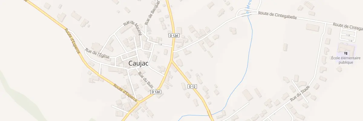 Plan du 17 Rte de Saverdun à Caujac