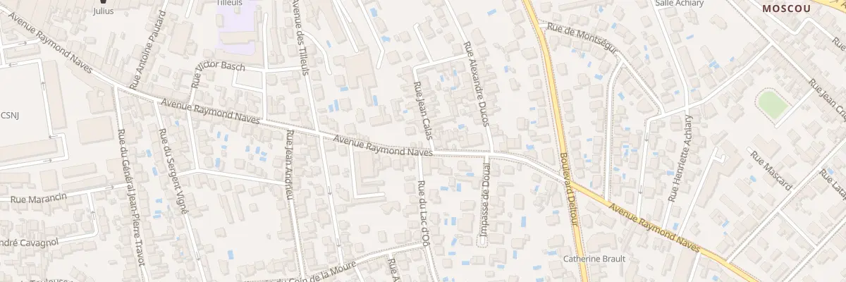 Plan du 1 Rue Jean Calas à Toulouse