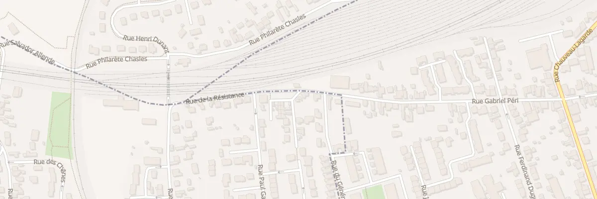 Plan du 1 Imp Verjade à Lucé