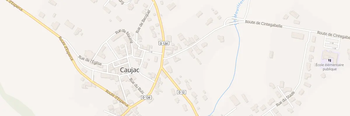 Plan du 32 Rte de Cintegabelle à Caujac