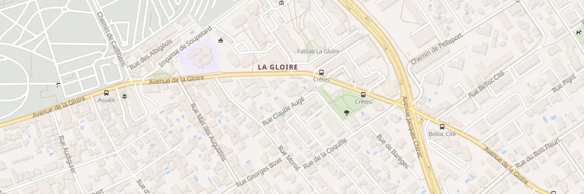 Plan du 24 Rue Claude Auge à Toulouse