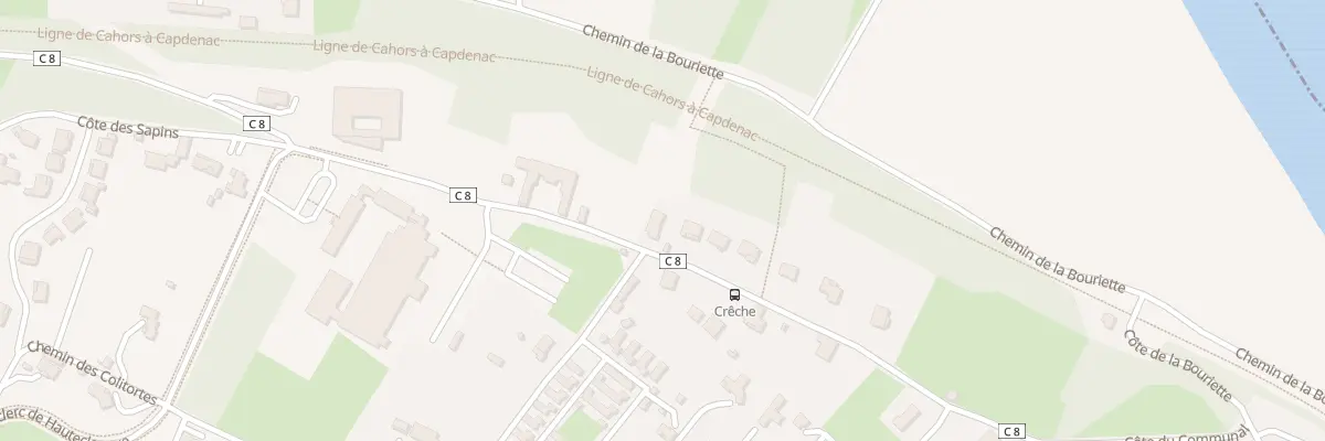 Plan du 322 Che de la Pouponnière à Cahors