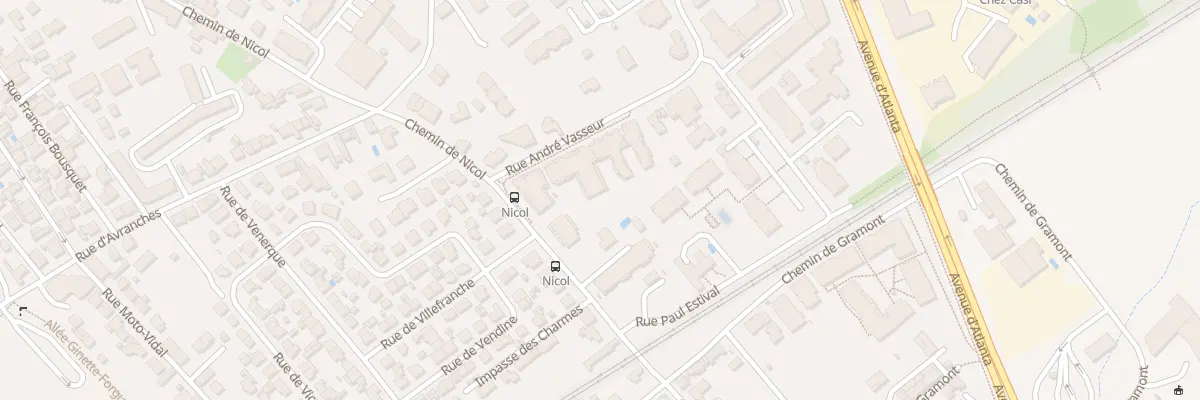 Plan du 6 Rue André Vasseur à Toulouse