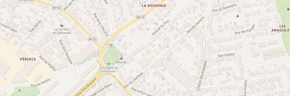 Plan du 12 Av du Parc à Toulouse