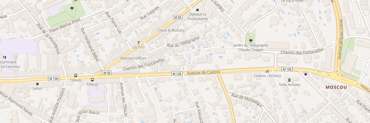 Plan du 37 Av de Castres à Toulouse