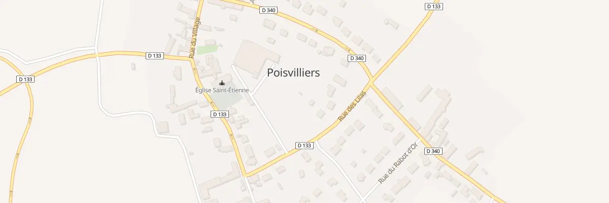 Plan du 7 Rue des Lilas à Poisvilliers