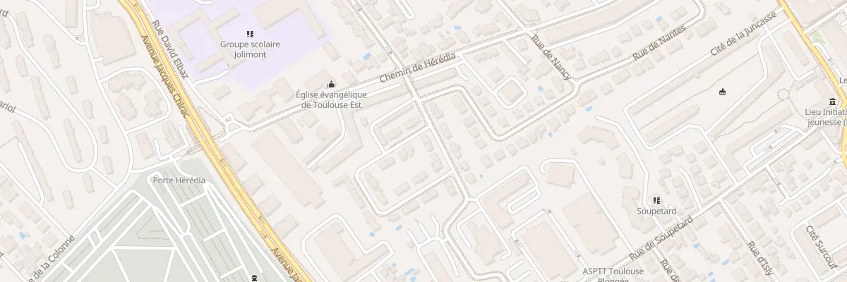 Plan du 2 Rue du General Ferrie à Toulouse